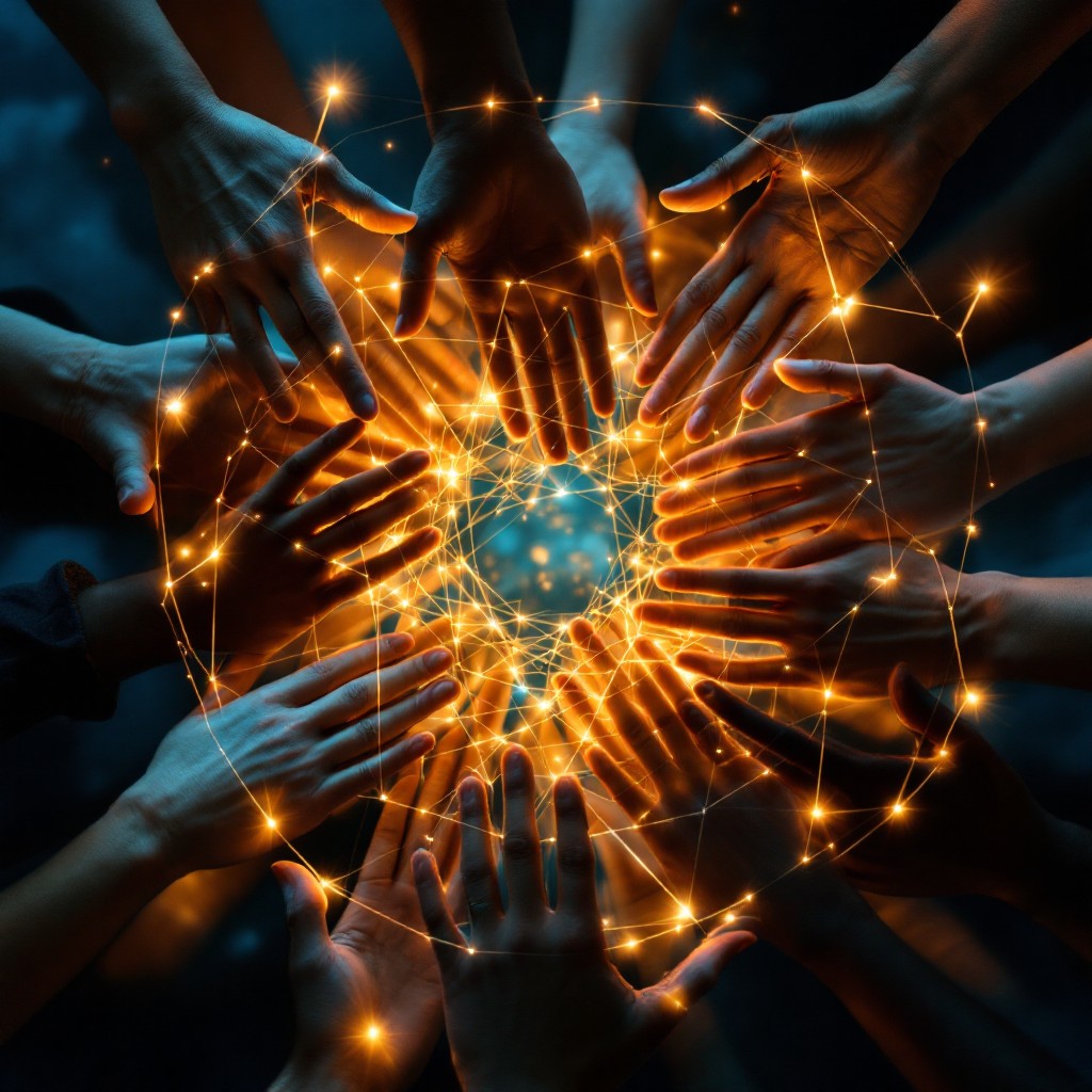 This image has an empty alt attribute; its file name is hands-creating-light-stockcake.jpg